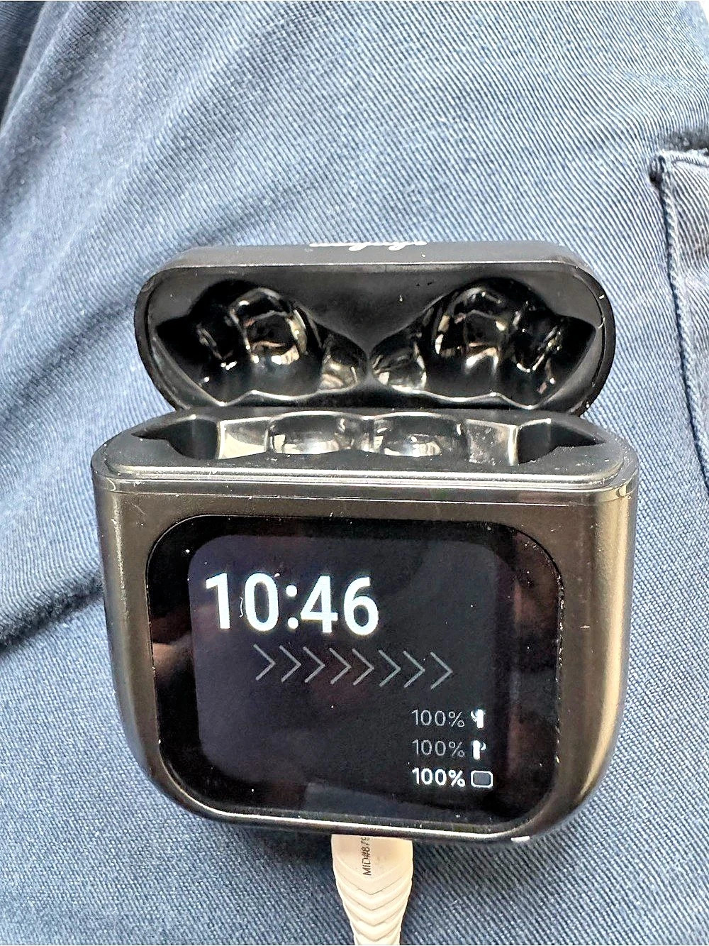 desiays Wireless Earbuds Charging Case Black